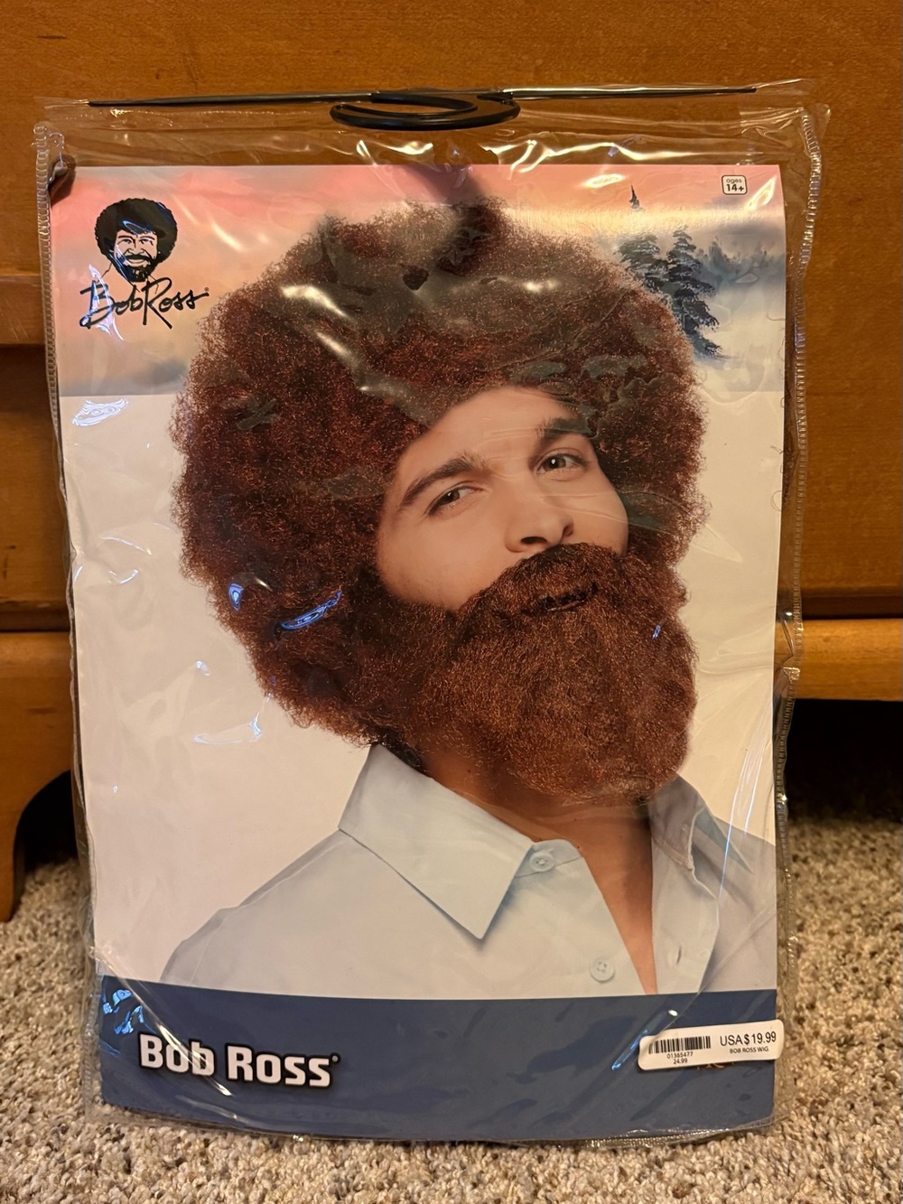 Bob Ross Wig and Beard Set